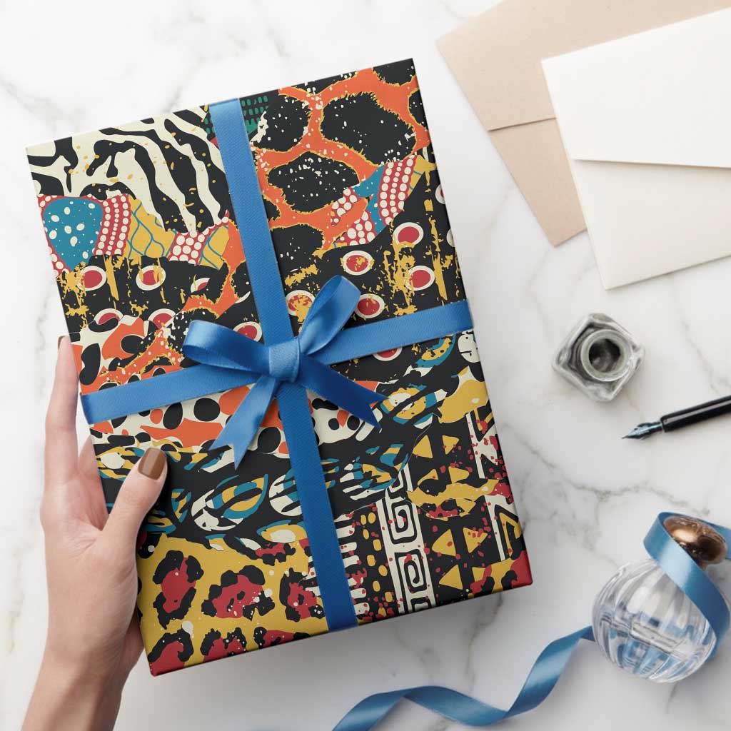 African Mixed Wild Animal Skins Wrapping Paper - Wonder Print Shop