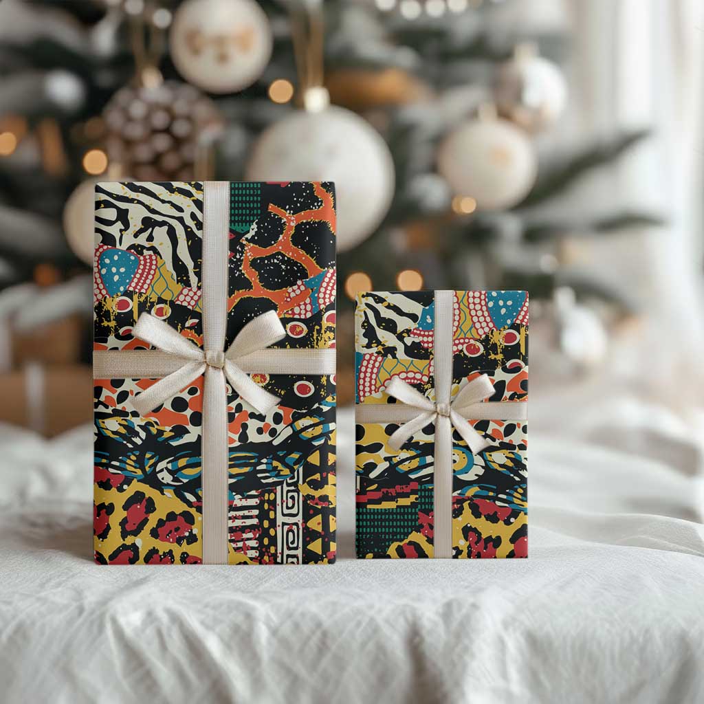African Mixed Wild Animal Skins Wrapping Paper - Wonder Print Shop