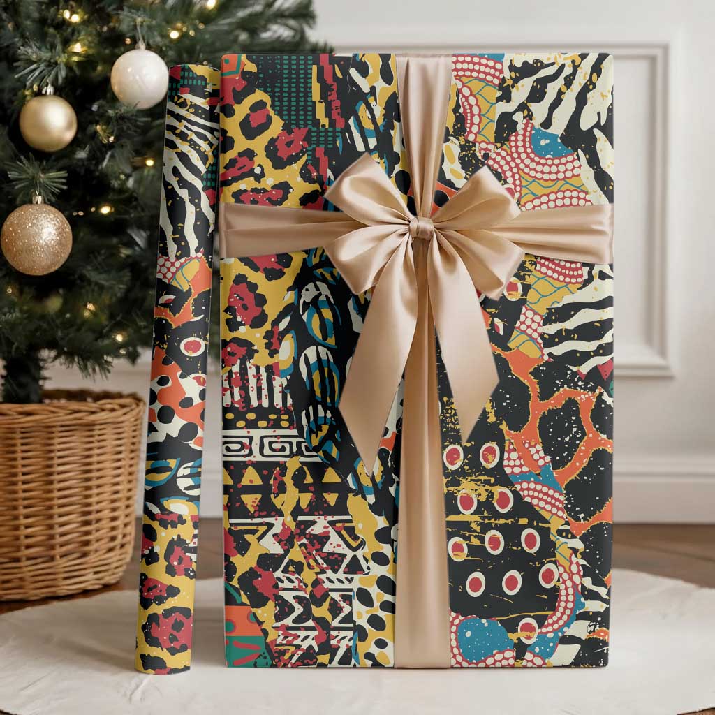 African Mixed Wild Animal Skins Wrapping Paper - Wonder Print Shop