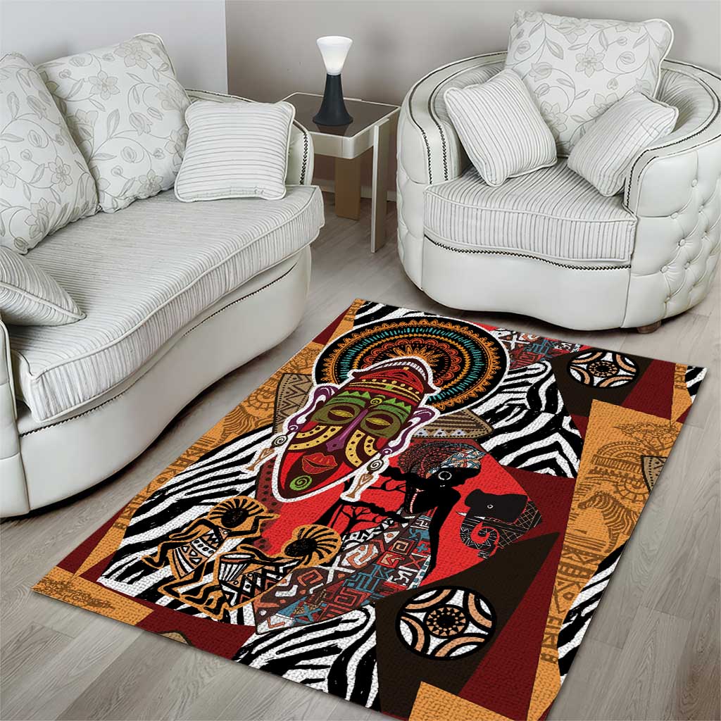 Beautiful African Women Ethnic Motifs Area Rug LT9 - Wonder Print Shop