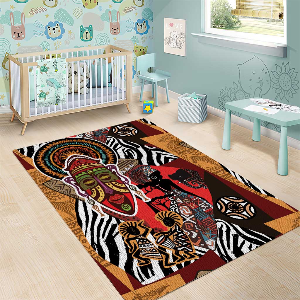 Beautiful African Women Ethnic Motifs Area Rug LT9 - Wonder Print Shop