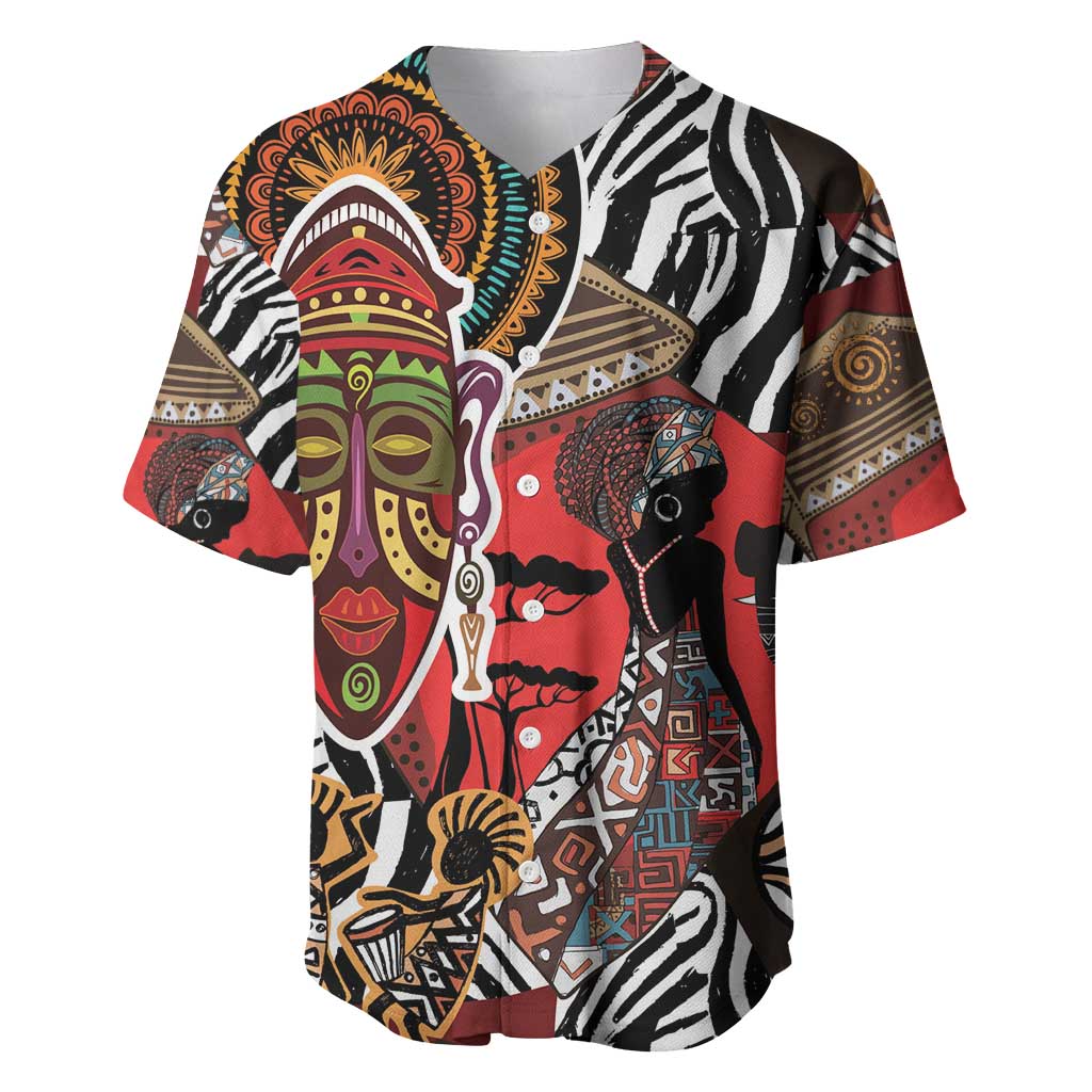Beautiful African Women Ethnic Motifs Baseball Jersey LT9 - Wonder Print Shop