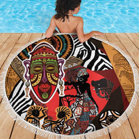 Beautiful African Women Ethnic Motifs Beach Blanket LT9 - Wonder Print Shop