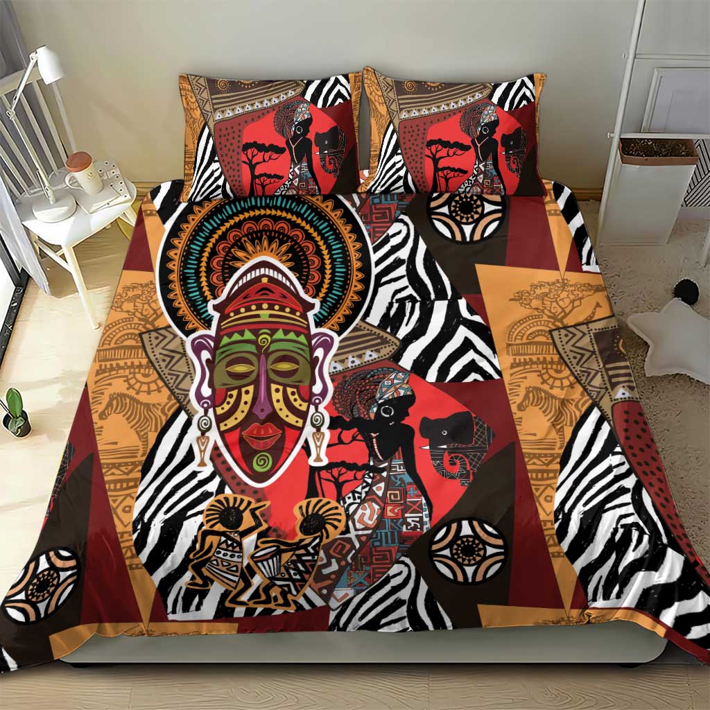 Beautiful African Women Ethnic Motifs Bedding Set LT9 - Wonder Print Shop