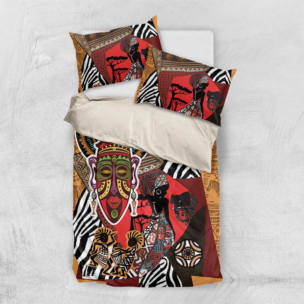 Beautiful African Women Ethnic Motifs Bedding Set LT9 - Wonder Print Shop