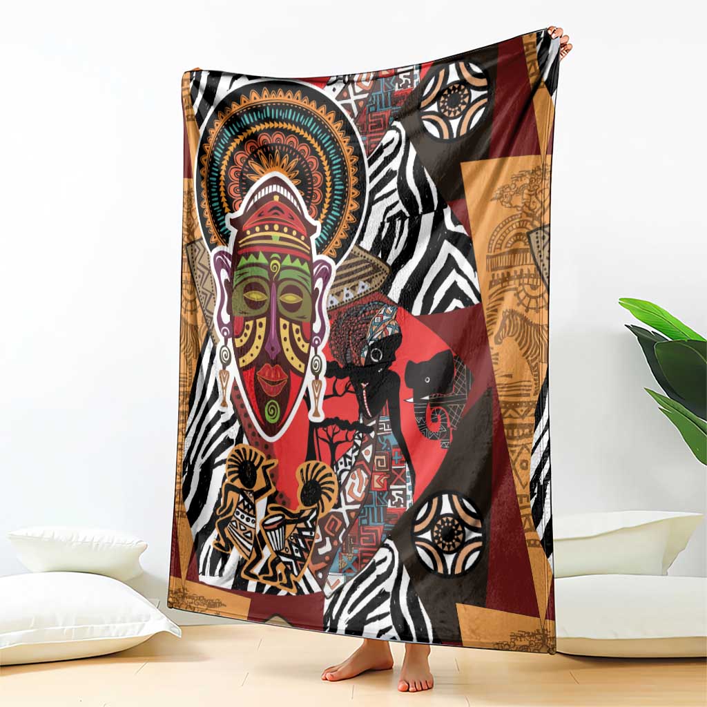 Beautiful African Women Ethnic Motifs Blanket