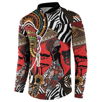 Beautiful African Women Ethnic Motifs Button Sweatshirt LT9 - Wonder Print Shop