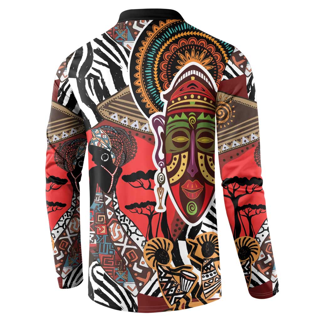 Beautiful African Women Ethnic Motifs Button Sweatshirt LT9 - Wonder Print Shop