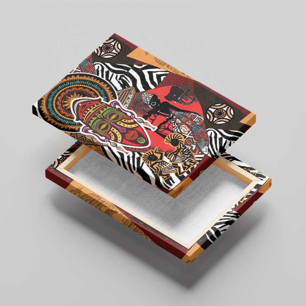 Beautiful African Women Ethnic Motifs Canvas Wall Art LT9 - Wonder Print Shop