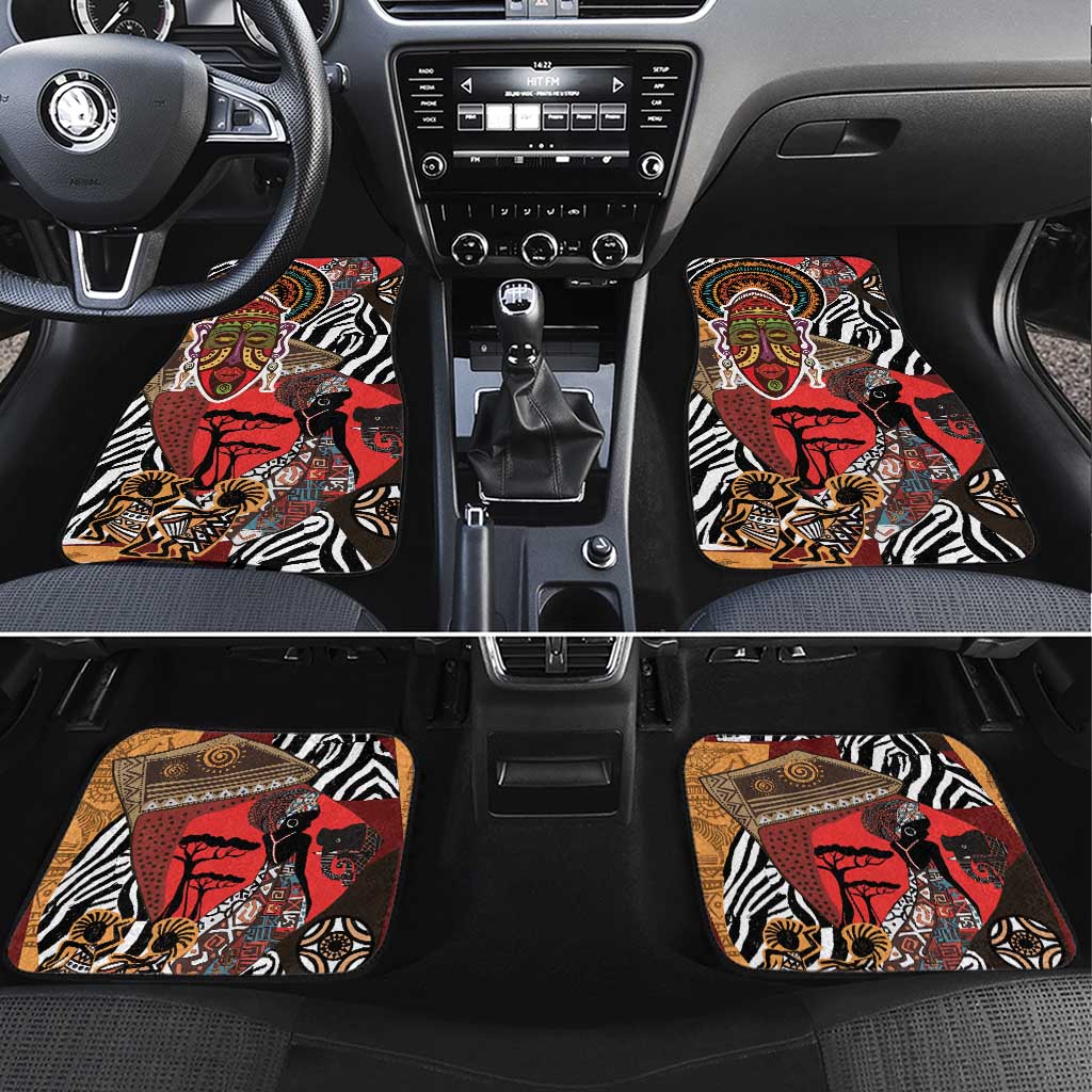 Beautiful African Women Ethnic Motifs Car Mats LT9 - Wonder Print Shop