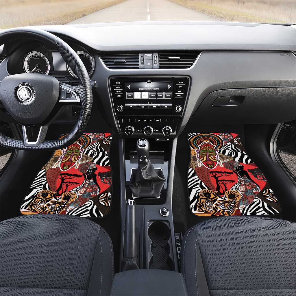 Beautiful African Women Ethnic Motifs Car Mats LT9 - Wonder Print Shop