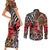 Beautiful African Women Ethnic Motifs Couples Matching Short Sleeve Bodycon Dress and Long Sleeve Button Shirt LT9 - Wonder Print Shop