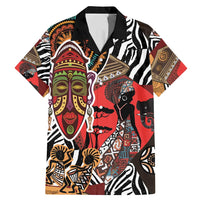 Beautiful African Women Ethnic Motifs Family Matching Mermaid Dress and Hawaiian Shirt LT9 - Wonder Print Shop