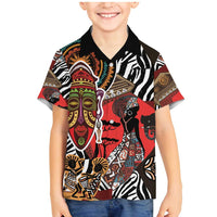 Beautiful African Women Ethnic Motifs Family Matching Mermaid Dress and Hawaiian Shirt LT9 - Wonder Print Shop