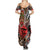 Beautiful African Women Ethnic Motifs Family Matching Summer Maxi Dress and Hawaiian Shirt - Wonder Print Shop