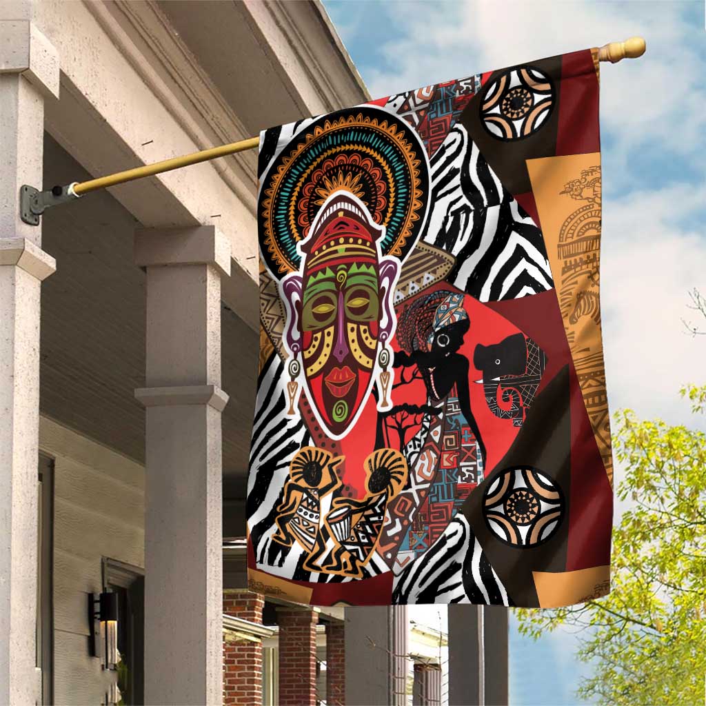 Beautiful African Women Ethnic Motifs Garden Flag - Wonder Print Shop