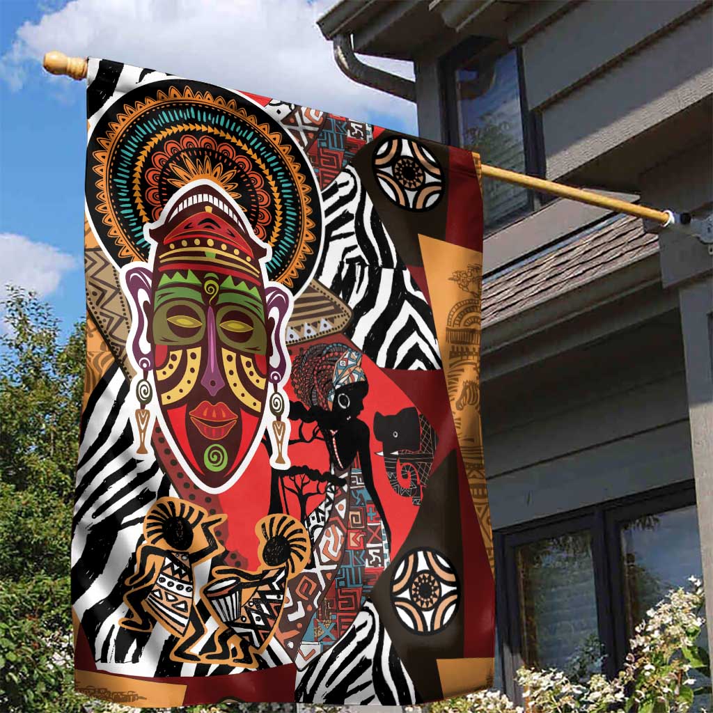Beautiful African Women Ethnic Motifs Garden Flag - Wonder Print Shop