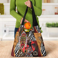 Beautiful African Women Ethnic Motifs Grocery Bag