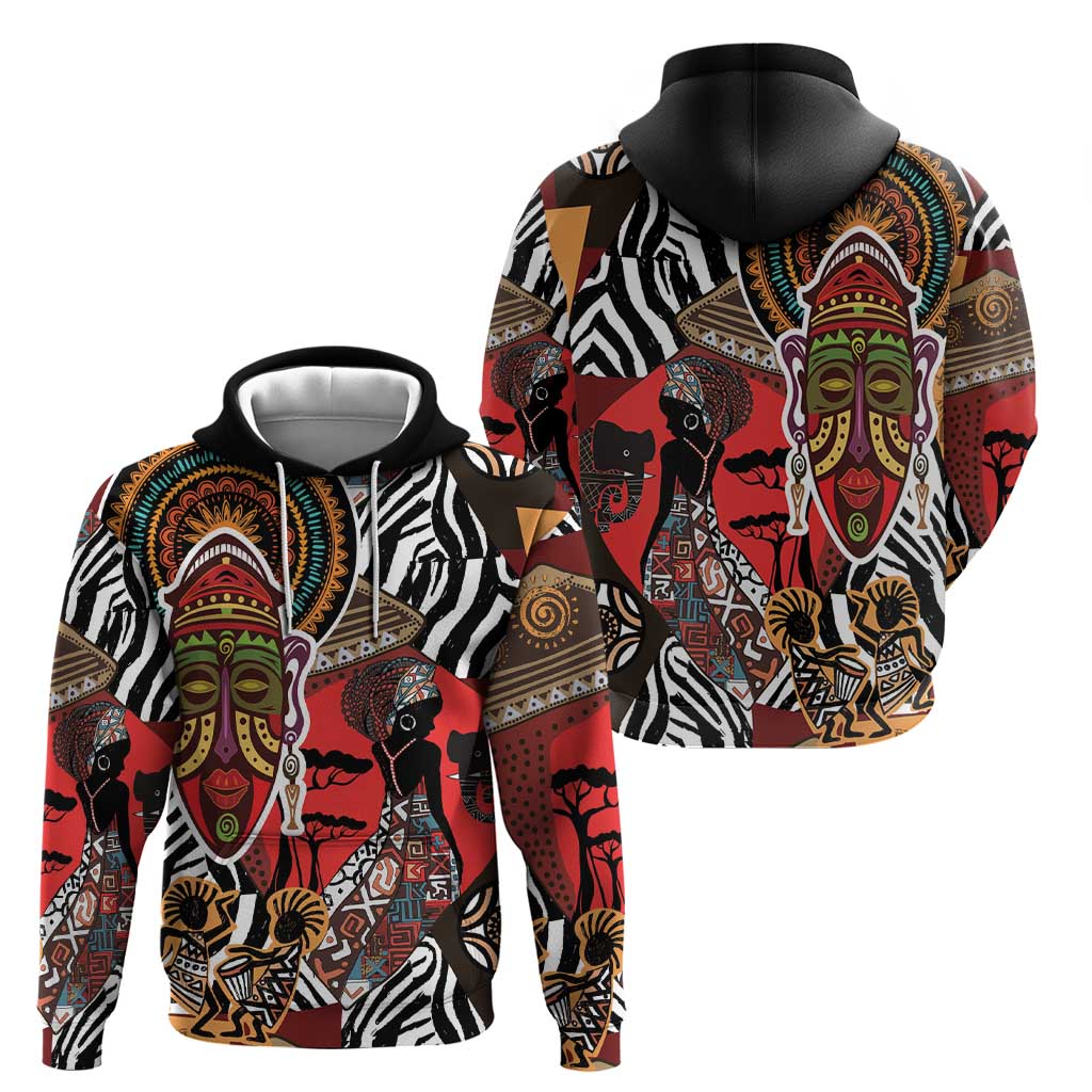 Beautiful African Women Ethnic Motifs Hoodie - Wonder Print Shop