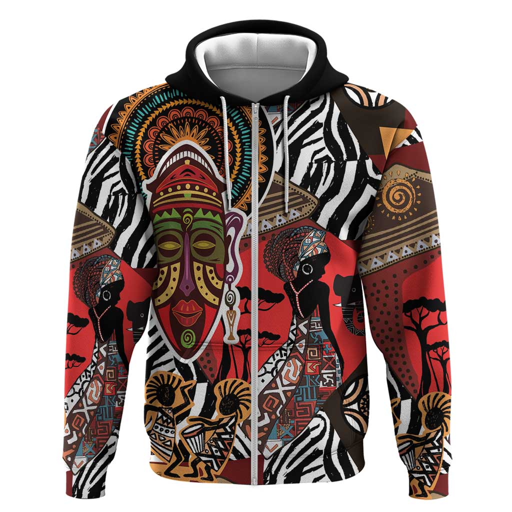 Beautiful African Women Ethnic Motifs Hoodie - Wonder Print Shop
