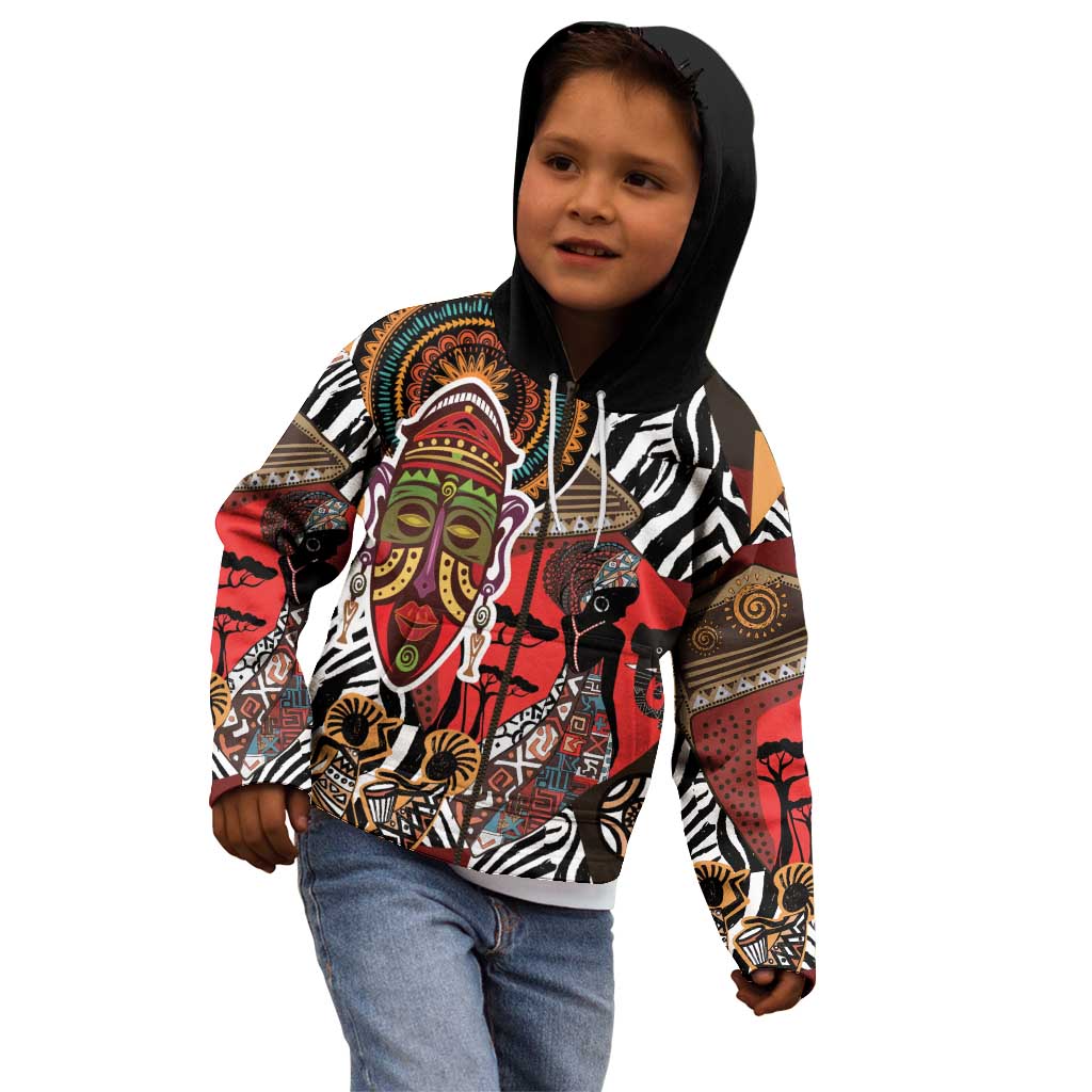 Beautiful African Women Ethnic Motifs Kid Hoodie - Wonder Print Shop