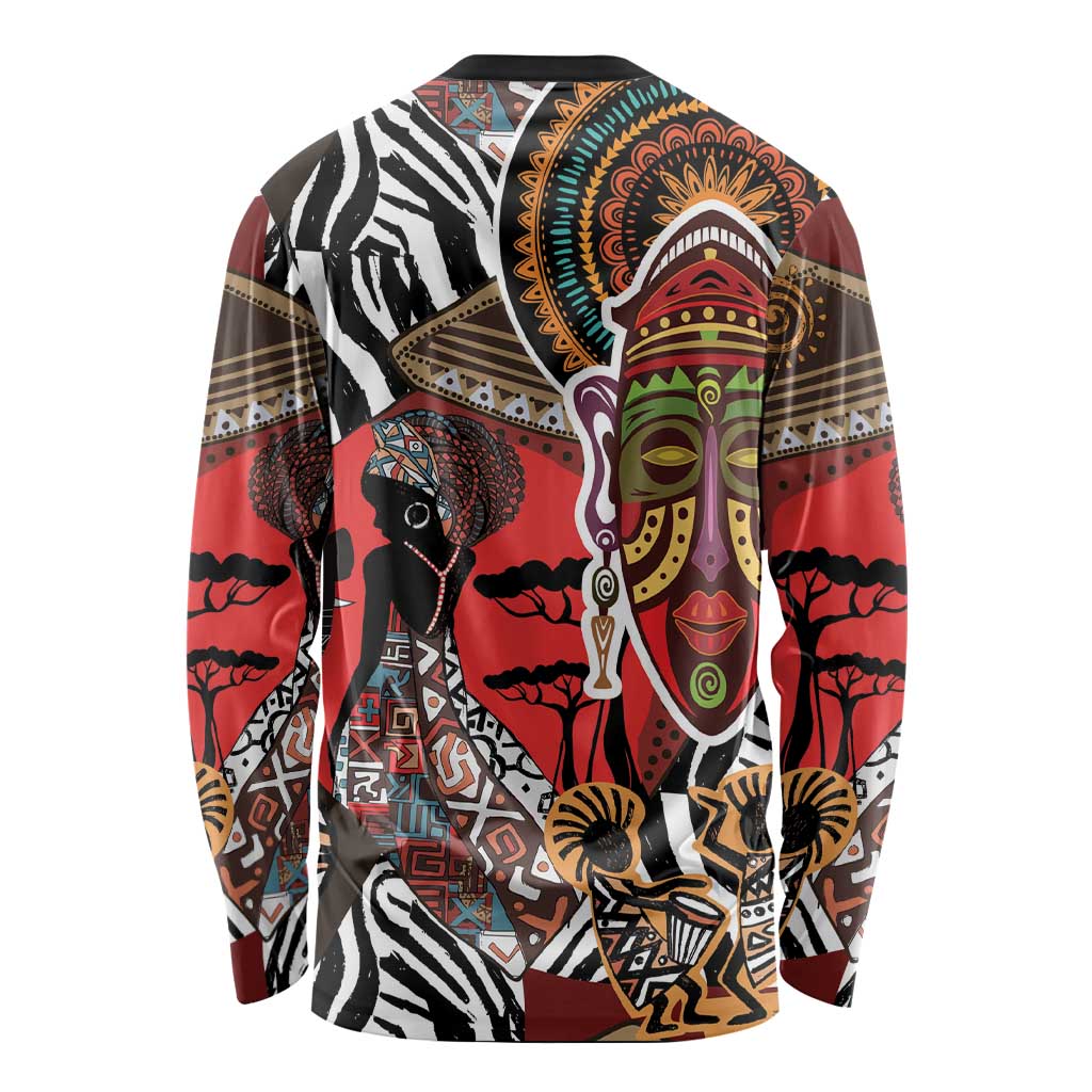 Beautiful African Women Ethnic Motifs Long Sleeve Shirt - Wonder Print Shop