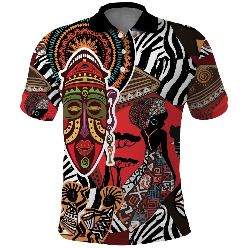 Beautiful African Women Ethnic Motifs Polo Shirt - Wonder Print Shop