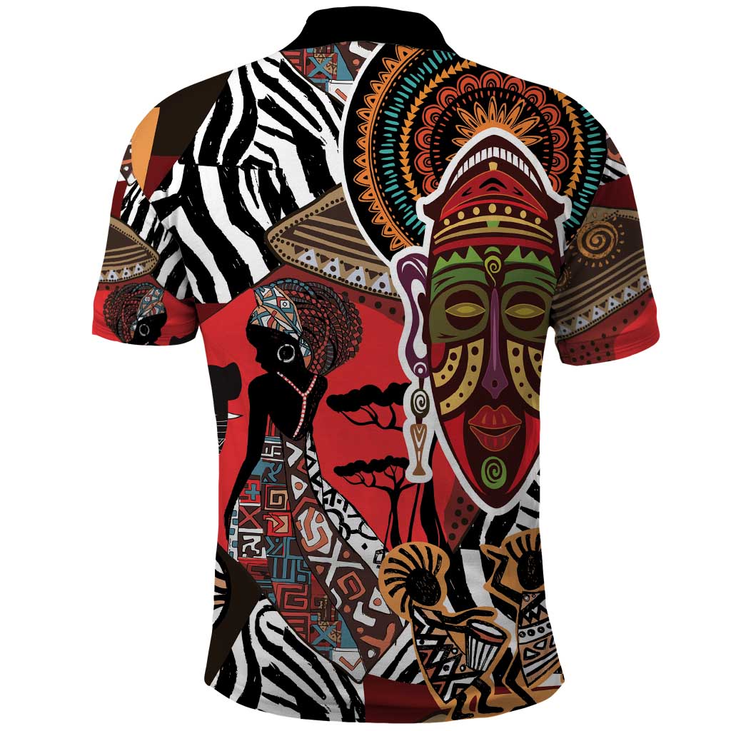 Beautiful African Women Ethnic Motifs Polo Shirt - Wonder Print Shop