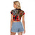 Beautiful African Women Ethnic Motifs Raglan Cropped T Shirt - Wonder Print Shop