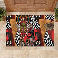 Beautiful African Women Ethnic Motifs Rubber Doormat - Wonder Print Shop