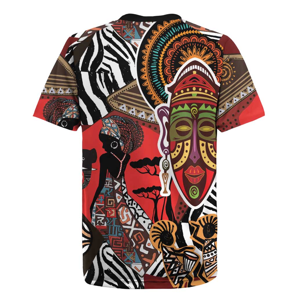 Beautiful African Women Ethnic Motifs Rugby Jersey - Wonder Print Shop