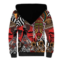 Beautiful African Women Ethnic Motifs Sherpa Hoodie - Wonder Print Shop