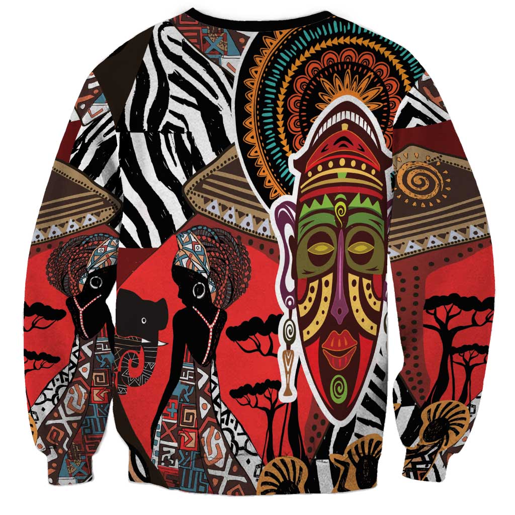 Beautiful African Women Ethnic Motifs Sweatshirt - Wonder Print Shop