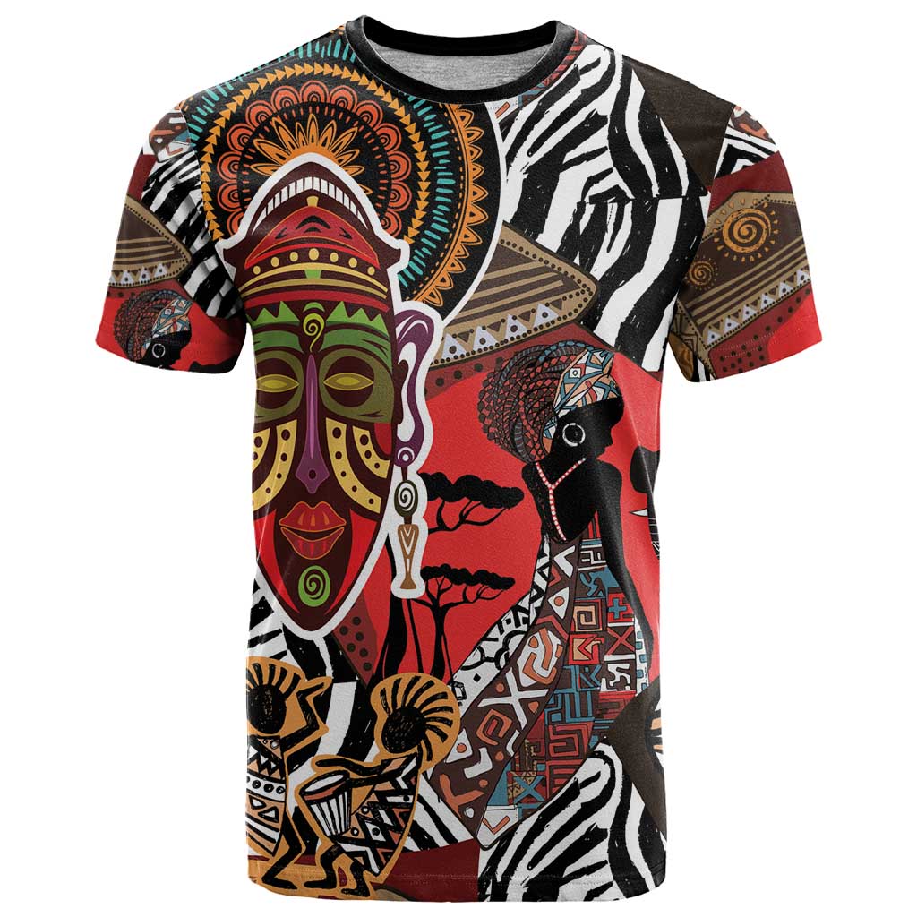 Beautiful African Women Ethnic Motifs T Shirt - Wonder Print Shop