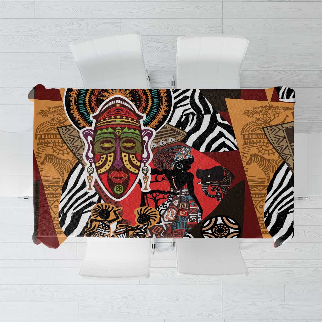 Beautiful African Women Ethnic Motifs Tablecloth - Wonder Print Shop