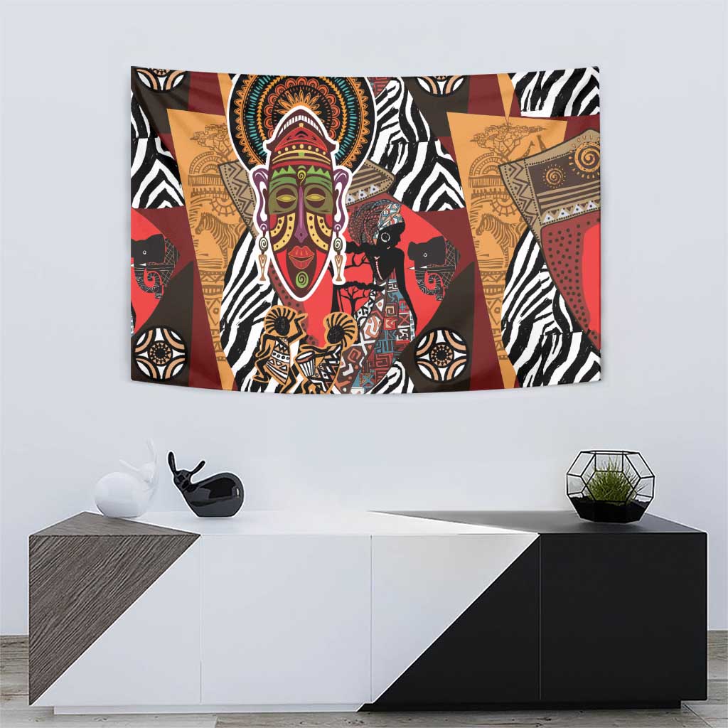 Beautiful African Women Ethnic Motifs Tapestry - Wonder Print Shop
