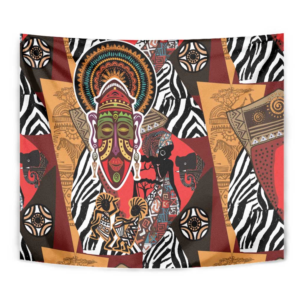 Beautiful African Women Ethnic Motifs Tapestry - Wonder Print Shop