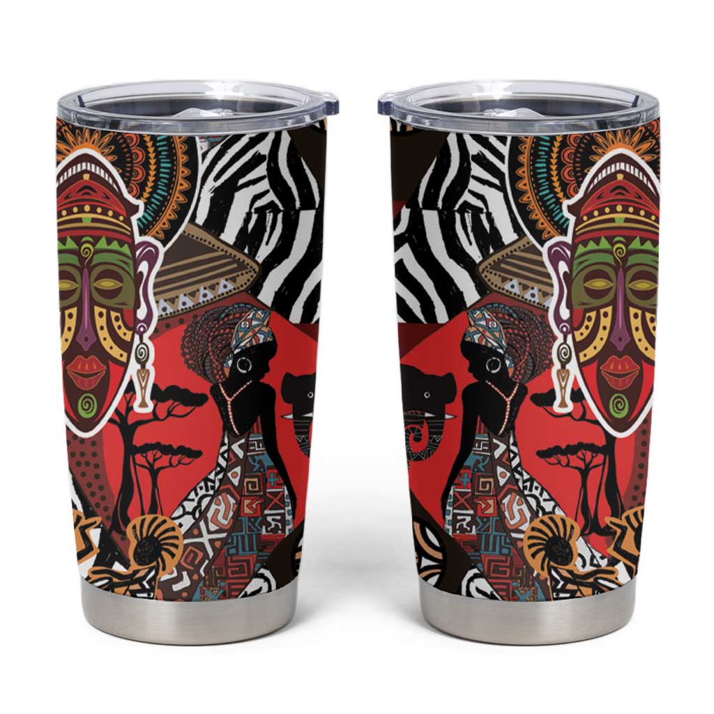 Beautiful African Women Ethnic Motifs Tumbler Cup - Wonder Print Shop