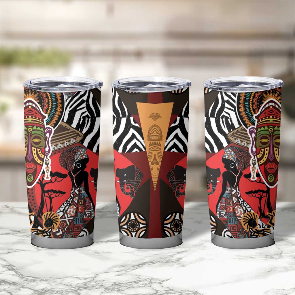 Beautiful African Women Ethnic Motifs Tumbler Cup - Wonder Print Shop
