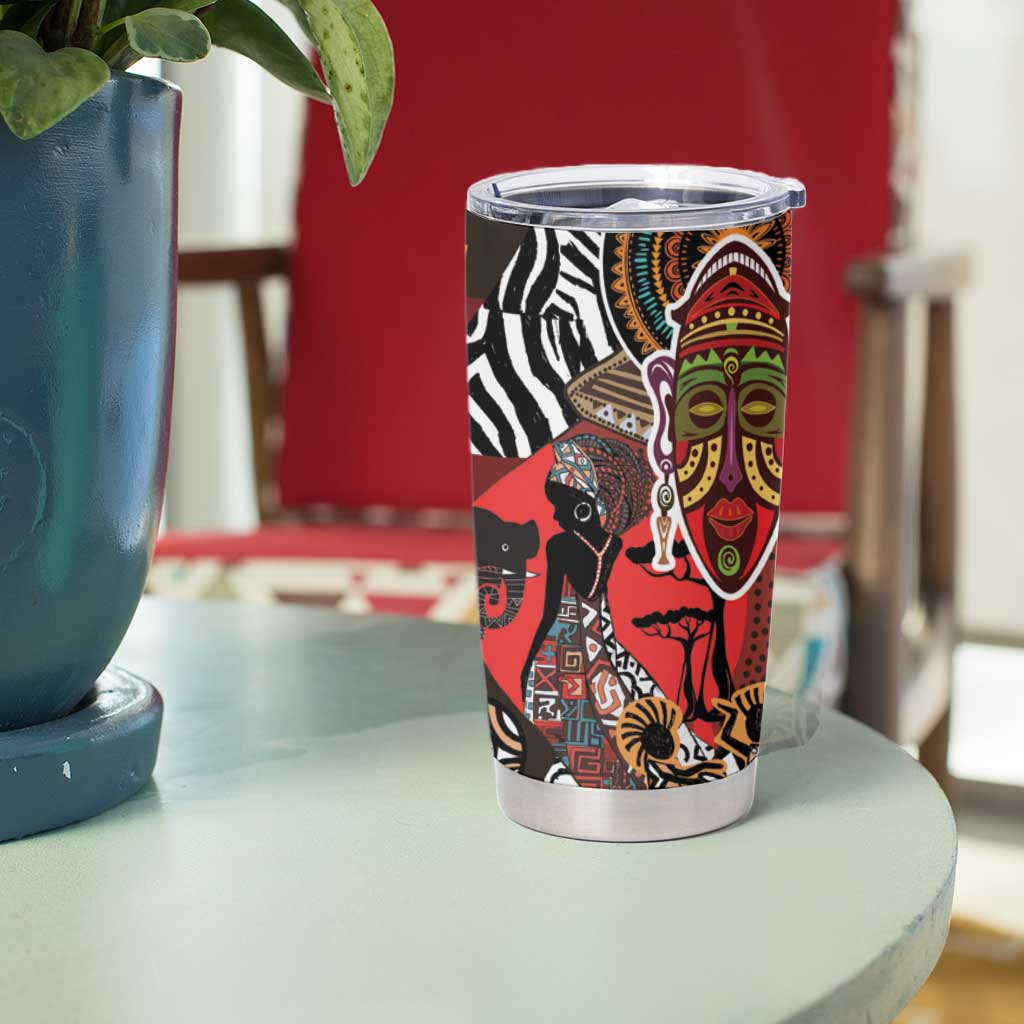 Beautiful African Women Ethnic Motifs Tumbler Cup - Wonder Print Shop
