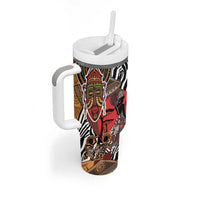 Beautiful African Women Ethnic Motifs Tumbler With Handle - Wonder Print Shop