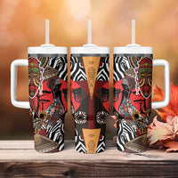 Beautiful African Women Ethnic Motifs Tumbler With Handle - Wonder Print Shop