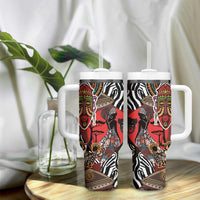 Beautiful African Women Ethnic Motifs Tumbler With Handle - Wonder Print Shop
