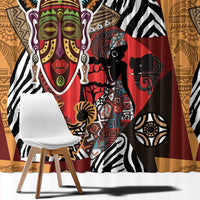 Beautiful African Women Ethnic Motifs Window Curtain - Wonder Print Shop