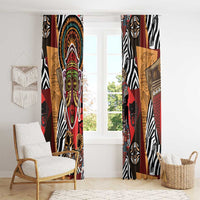 Beautiful African Women Ethnic Motifs Window Curtain - Wonder Print Shop