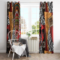 Beautiful African Women Ethnic Motifs Window Curtain - Wonder Print Shop
