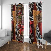 Beautiful African Women Ethnic Motifs Window Curtain - Wonder Print Shop