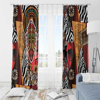 Beautiful African Women Ethnic Motifs Window Curtain - Wonder Print Shop