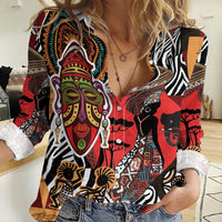 Beautiful African Women Ethnic Motifs Women Casual Shirt - Wonder Print Shop