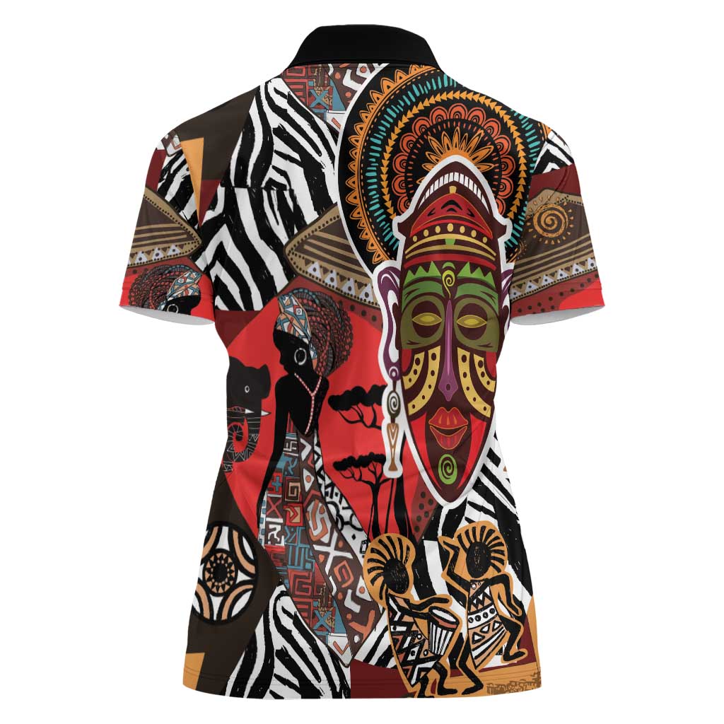 Beautiful African Women Ethnic Motifs Women Polo Shirt - Wonder Print Shop